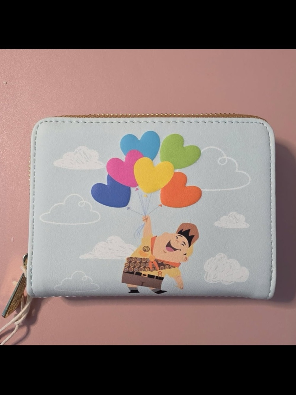 NWT Loungefly Disney Pixar Up Russell Heart Balloons Accordion Wallet - Picture 6 of 9